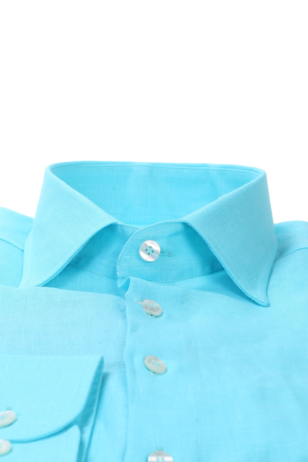 shop ETRO Saldi Camicia: Etro camicia turchese in lino.
Collo morbido, vestibilità regular.
Logo con pegaso Etro di colore blu. 
100 % lino
Made in Italy. 1K526-6119 0250 number 4648944